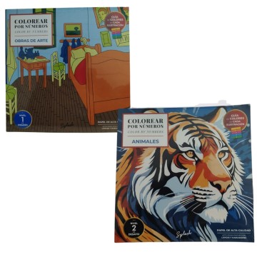 LIBRO SPLASH COLOREAR POR NUMEROS 1304/1305