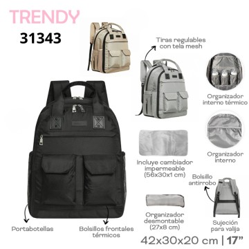 MOCHILA MATERNAL TRENDY 31343
