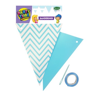 COT BANDERIN CELESTE LINEA ZIGZAG 71877