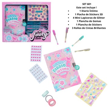 REG FOOTY SET DIARIO INTIMO SET601