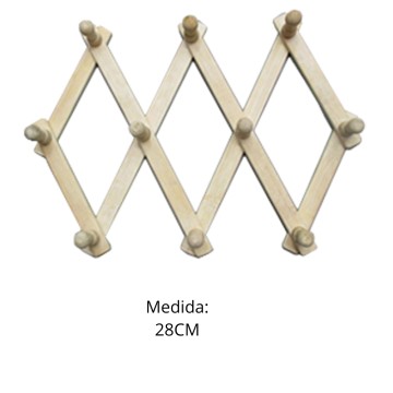 BZ PERCHERO PARED 10 GANCHO 57910993 EXTENSIBLE