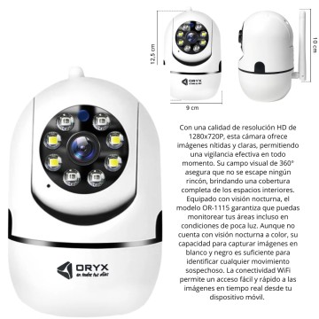 COMP CAMARA SEGURIDAD CAM-1115/OR-1115JK WIFI IP66