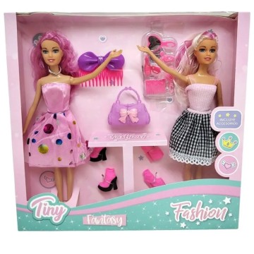 JUG TINY MUÑECA 53410 BEAUTY x2 C/ACC TINY E/CJ
