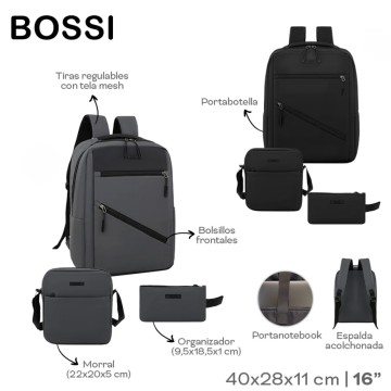 MOCHILA BOSSI SET 30365/30366