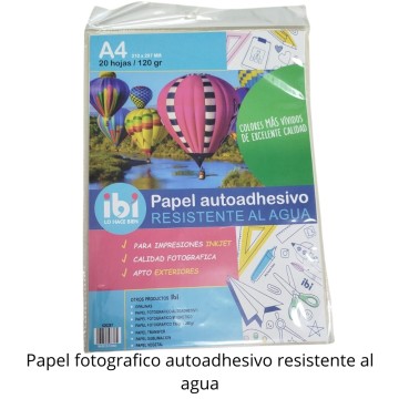 PAPEL FOTOGR INKJET 120grs A4 620287