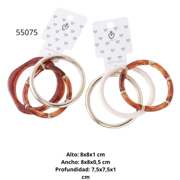 TG ACC PULSERA 55075/55076 SET x 3