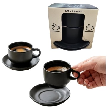 BZ TAZA + PLATO SET x 4pz 491183