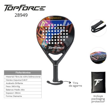 JUG TG PALETA PADEL SUPERNOVA 28949 FIBERGLASS