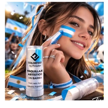 PINTAFAN MAQ BARRA DUO 4g CELESTE Y BLANCO