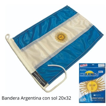 BANDERA ARG C/SOL  20x32