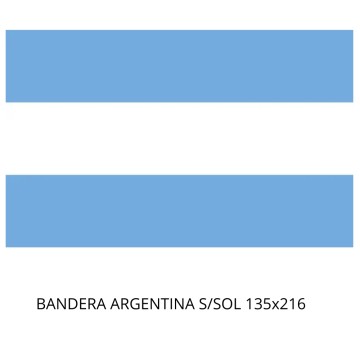BANDERA ARG S/SOL 135x216