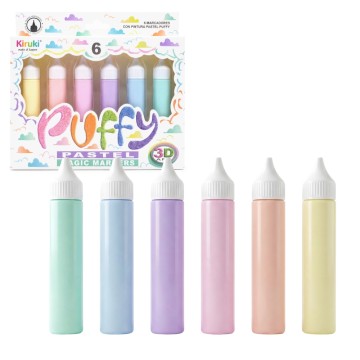 MARCADOR KIRUKI PUFFY x 6 700018 PASTEL