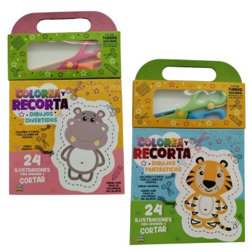 LIBRO SCHOOL COLOREA Y RECORTA LIST-736/737