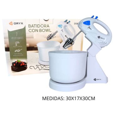 BZ ELEC BATIDORA C/BOWL OR-BM200CB 7 VELOCIDADES