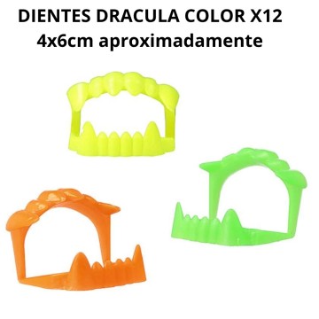 COT HALLOWEEN DIENTES DRACULA x12 COLOR 007352