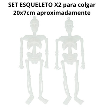 COT HALLOWEEN ESQUELETO x 2 007364