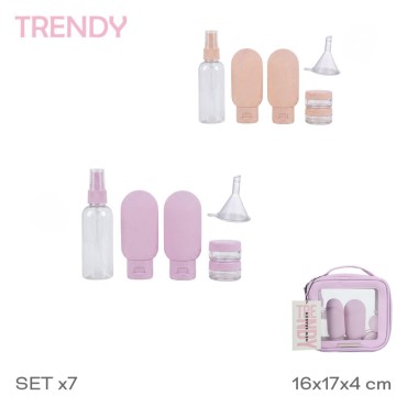 TG MAKE SET VIAJE 29438 PORTA LIQUIDO/CREMA x 7