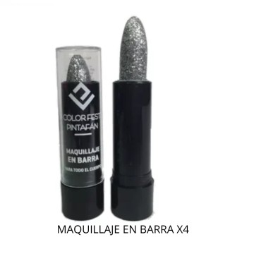 PINTAFAN MAQ BARRA GLITTER x4u 4g PLATA