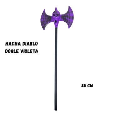 COT HALLOWEEN HACHA DIABLO DOBLE VIOLETA HH0012-VI