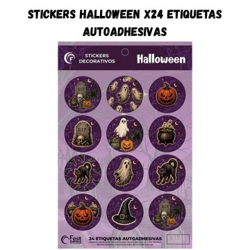 COT HALLOWEEN STICKER x 2u HL801-2