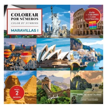 LIBRO SPLASH COLOREAR POR NUMEROS 1311/1312