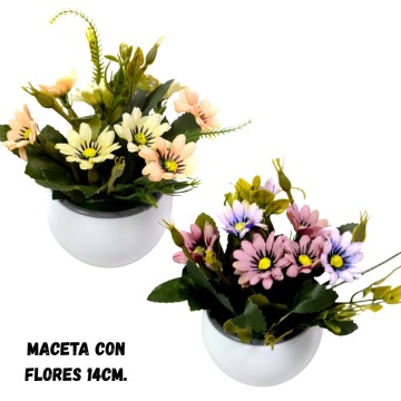 BZ DECO MACETA C/PLANTA 90294