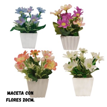 BZ DECO MACETA C/PLANTA 90292