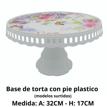 BZ BASE P/TORTA 57913941 C/PIE PLASTICO