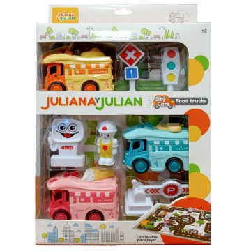 JUG JYJ JULIANA CITY CARS FOOD TRUCK x 3 SISJYJ029